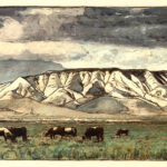 kyrgyzstan montagne sacree - 117 x 42 cm - sur toile - 2019